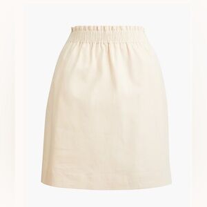 J. Crew Linen-cotton blend city skirt Size 8
